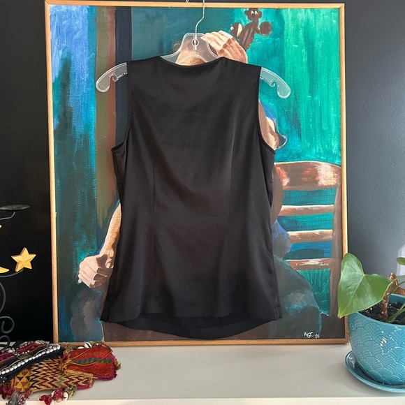 Mexx Black Sleeveless Blouse Size 36/L - Picture 8 of 16